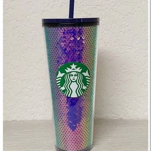 Starbucks Holiday Christmas 2020  Iridescent Purple Sequin Tumbler Cup